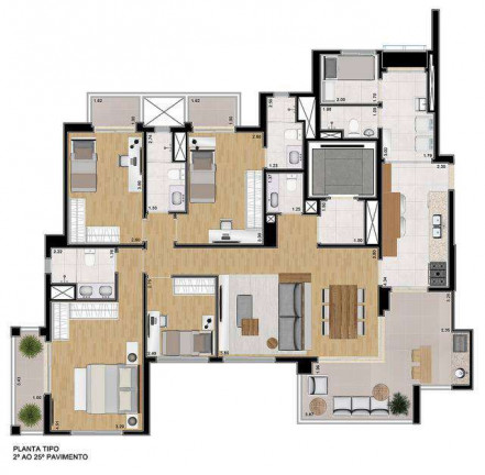 Imagem Apartamento com 3 Quartos à Venda, 153 m² em Jardim - Santo André Imagem Apartamento com 3 Quartos à Venda, 153 m² em Jardim - Santo André