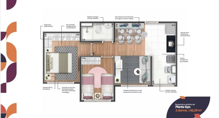 Imagem Apartamento com 2 Quartos à Venda, 42 m²em Vila Nova Cintra - Mogi das Cruzes Imagem Apartamento com 2 Quartos à Venda, 42 m²em Vila Nova Cintra - Mogi das Cruzes