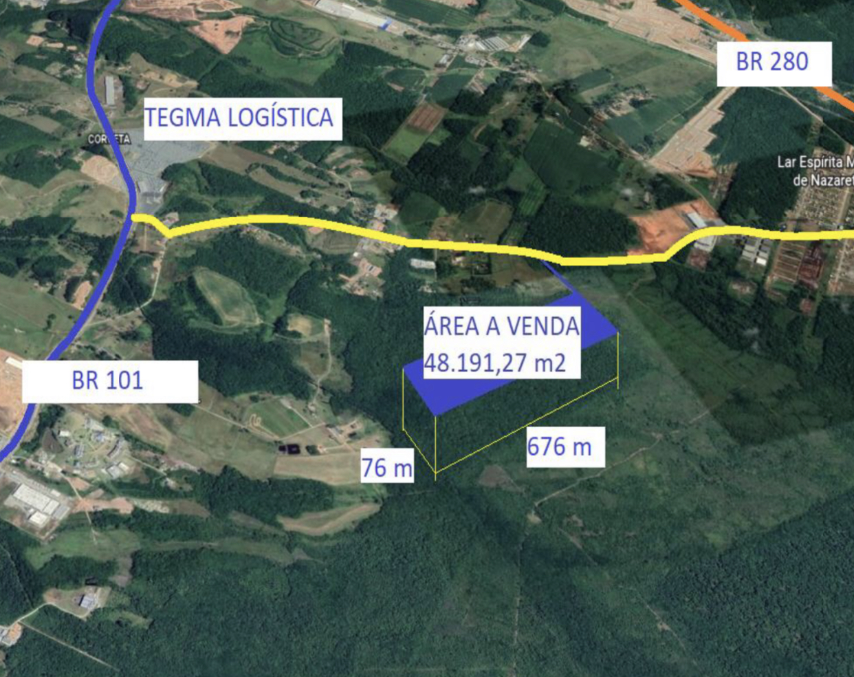 Imagem Terreno à Venda, 48.961 m² em Porto Grande - Araquari Imagem Terreno à Venda, 48.961 m² em Porto Grande - Araquari
