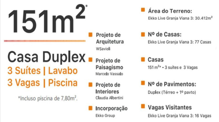 Imagem Sobrado com 3 Quartos à Venda,  em São Paulo II - Cotia
