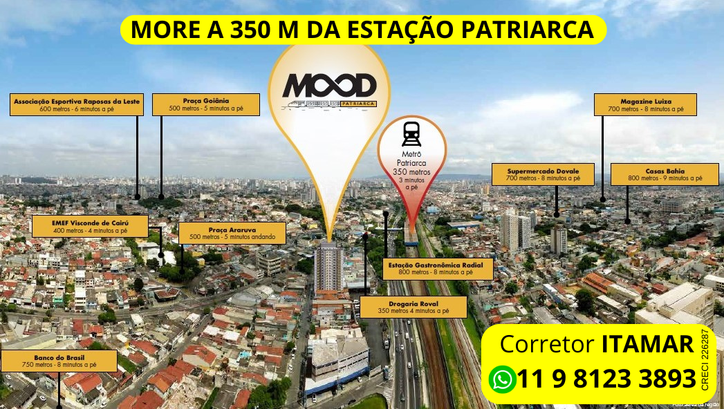 Imagem Apartamento com 2 Quartos à Venda, 36 m²em Cidade Patriarca - São Paulo