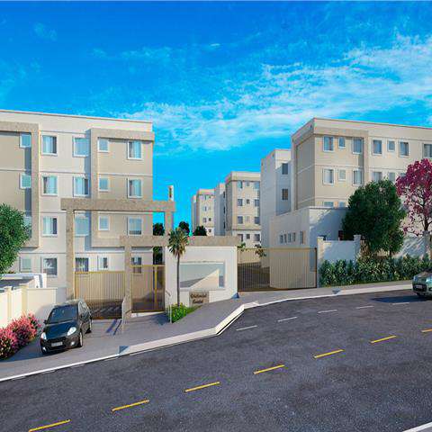 Apartamento com 2 Quartos à Venda, 42 m² em Cabral - Contagem