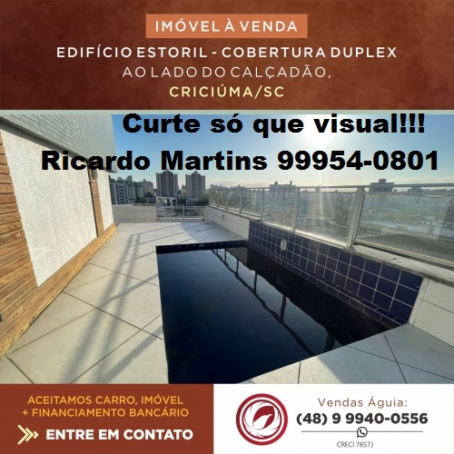 Imagem Cobertura com 3 Quartos à Venda, 291 m² em Centro - Criciúma Imagem Cobertura com 3 Quartos à Venda, 291 m² em Centro - Criciúma