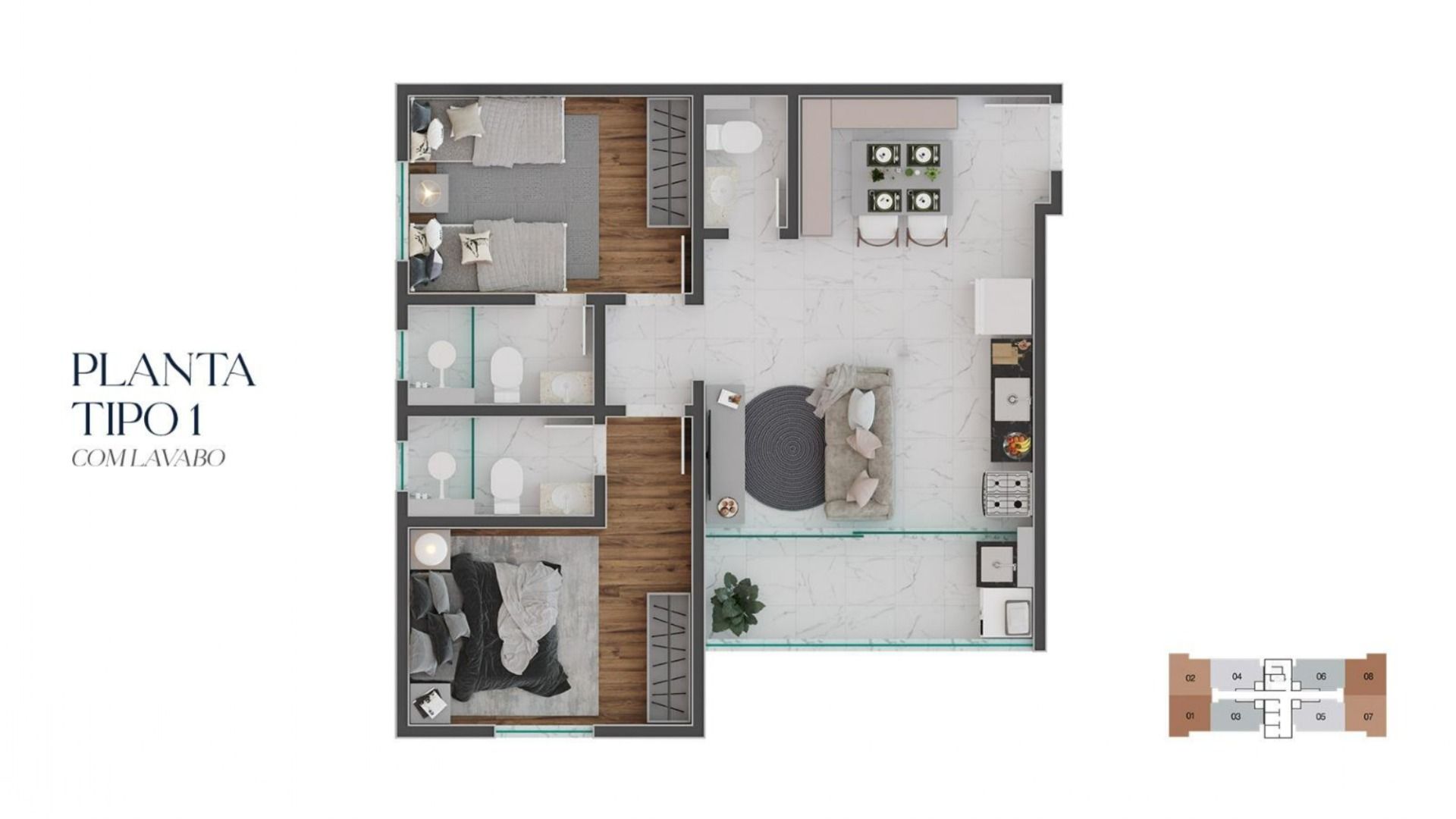 Imagem Apartamento com 2 Quartos à Venda, 56 m² em Boa Vista - Juiz de Fora
