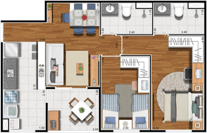 Imagem Apartamento com 2 Quartos à Venda, 59 m²em Vila Londrina Votupoca - Barueri Imagem Apartamento com 2 Quartos à Venda, 59 m²em Vila Londrina Votupoca - Barueri