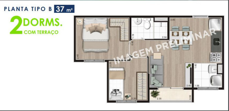 Imagem Apartamento com 2 Quartos à Venda,  em Vila Jaraguá - São Paulo