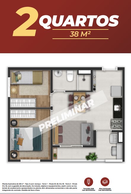 Imagem Apartamento com 2 Quartos à Venda, 38 m² em Vila Campanela - São Paulo Imagem Apartamento com 2 Quartos à Venda, 38 m² em Vila Campanela - São Paulo