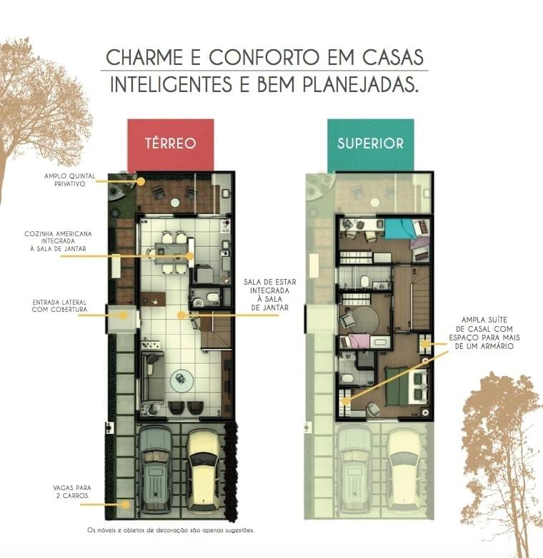 Imagem Casa de Condomínio com 3 Quartos à Venda, 84 m²em Jardim Carlos Cooper - Suzano