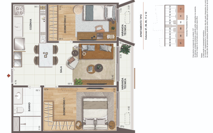 Imagem Apartamento com 2 Quartos à Venda, 52 m² em Centro - Rio de Janeiro