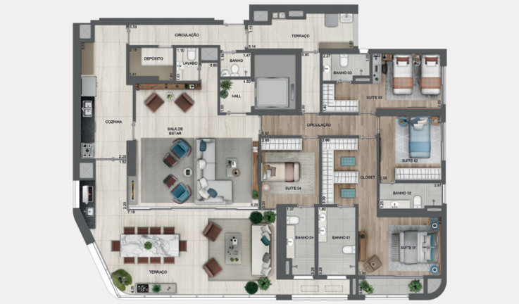 Imagem Apartamento com 4 Quartos à Venda, 227 m² em Chácara Santo Antônio (zona Sul) - São Paulo Imagem Apartamento com 4 Quartos à Venda, 227 m² em Chácara Santo Antônio (zona Sul) - São Paulo