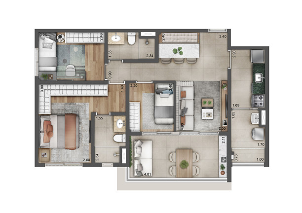 Imagem Apartamento com 3 Quartos à Venda,  em Chácara Inglesa - São Paulo