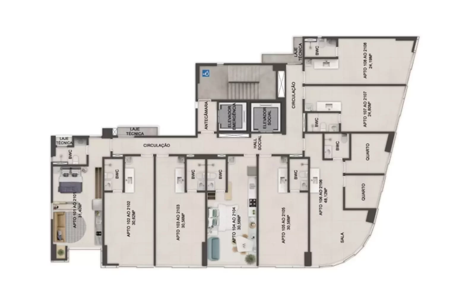 Imagem Apartamento com 1 Quarto à Venda, 28 m² em Boa Viagem - Recife