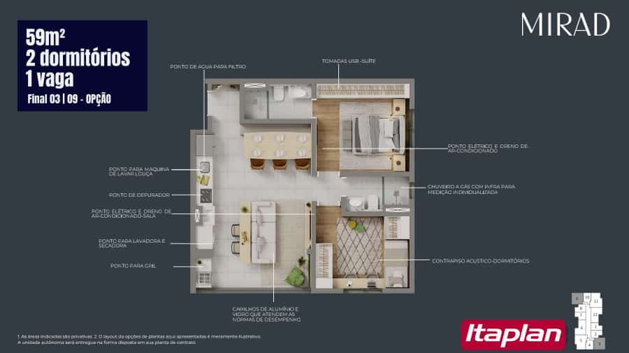 Imagem Apartamento com 2 Quartos à Venda, 59 m²em Saúde - São Paulo