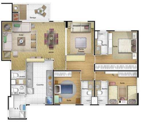 Imagem Apartamento com 4 Quartos à Venda, 123 m² em Parque Rural Fazenda Santa Cândida - Campinas Imagem Apartamento com 4 Quartos à Venda, 123 m² em Parque Rural Fazenda Santa Cândida - Campinas