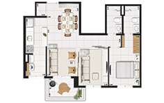Imagem Apartamento com 2 Quartos à Venda, 63 m² em Marapé - Santos Imagem Apartamento com 2 Quartos à Venda, 63 m² em Marapé - Santos