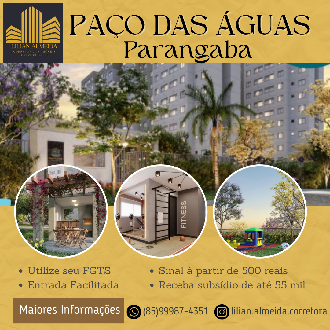 Apartamento com 2 Quartos à Venda, 39 m²em Parangaba - Fortaleza