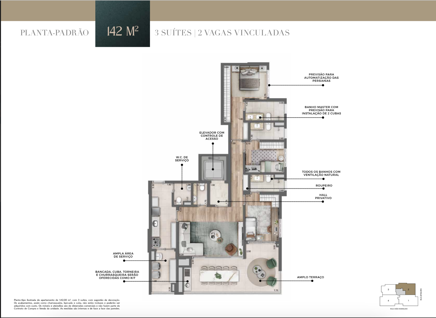 Imagem Apartamento com 3 Quartos à Venda, 135 m²em Perdizes - São Paulo