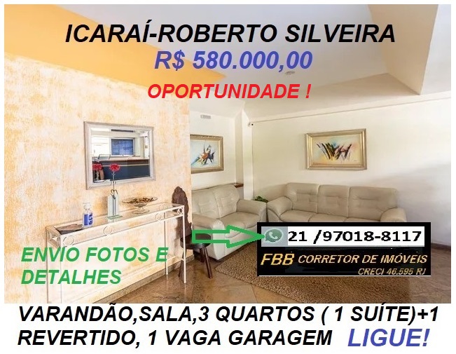 Apartamento com 3 Quartos à Venda, 120 m² em Icaraí - Niterói
