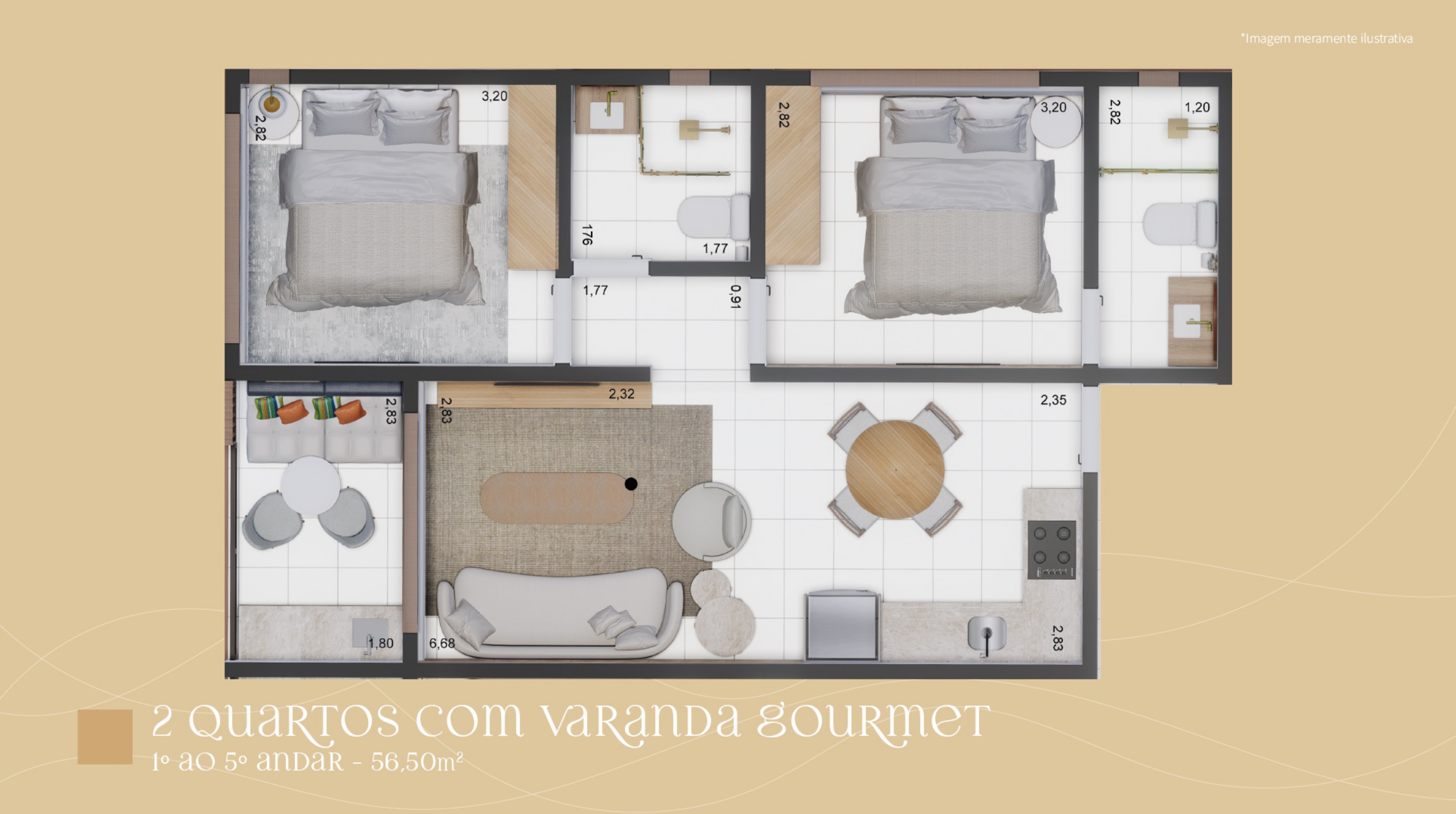 Imagem Apartamento com 1 Quarto à Venda, 25 m² em Centro - Tamandaré