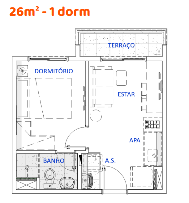 Imagem Apartamento com 2 Quartos à Venda, 44 m²em Barra Funda - São Paulo