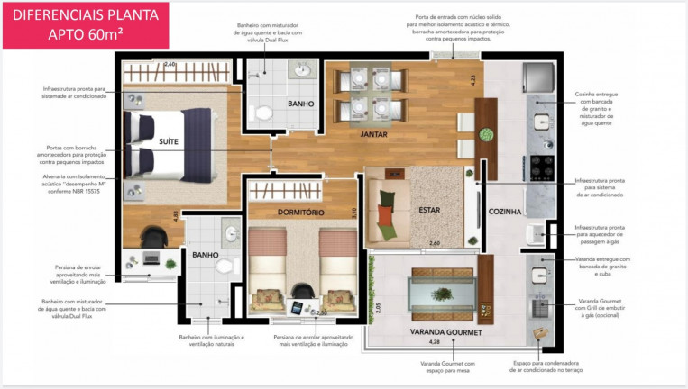 Imagem Apartamento com 2 Quartos à Venda, 60 m² em Vila Prudente - São Paulo