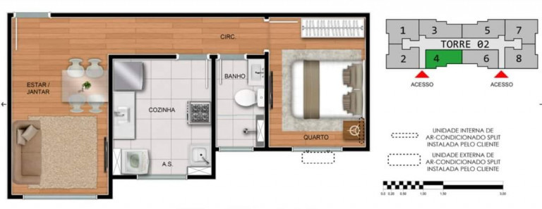 Imagem Apartamento com 2 Quartos à Venda ou Temporada, 43 m² em Vila Nossa Senhora das Vitórias - Mauá