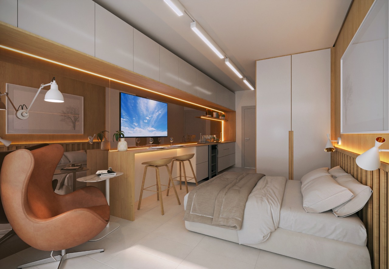 Imagem Apartamento com 1 Quarto à Venda, 28 m² em Centro - Tamandaré