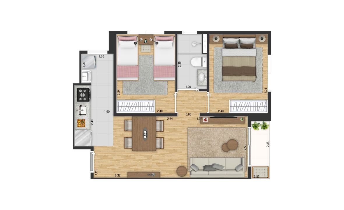 Imagem Apartamento com 2 Quartos à Venda, 47 m²em Santa Terezinha - São Bernardo do Campo Imagem Apartamento com 2 Quartos à Venda, 47 m²em Santa Terezinha - São Bernardo do Campo