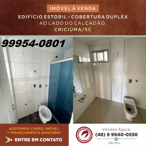 Imagem Cobertura com 3 Quartos à Venda, 291 m² em Centro - Criciúma Imagem Cobertura com 3 Quartos à Venda, 291 m² em Centro - Criciúma
