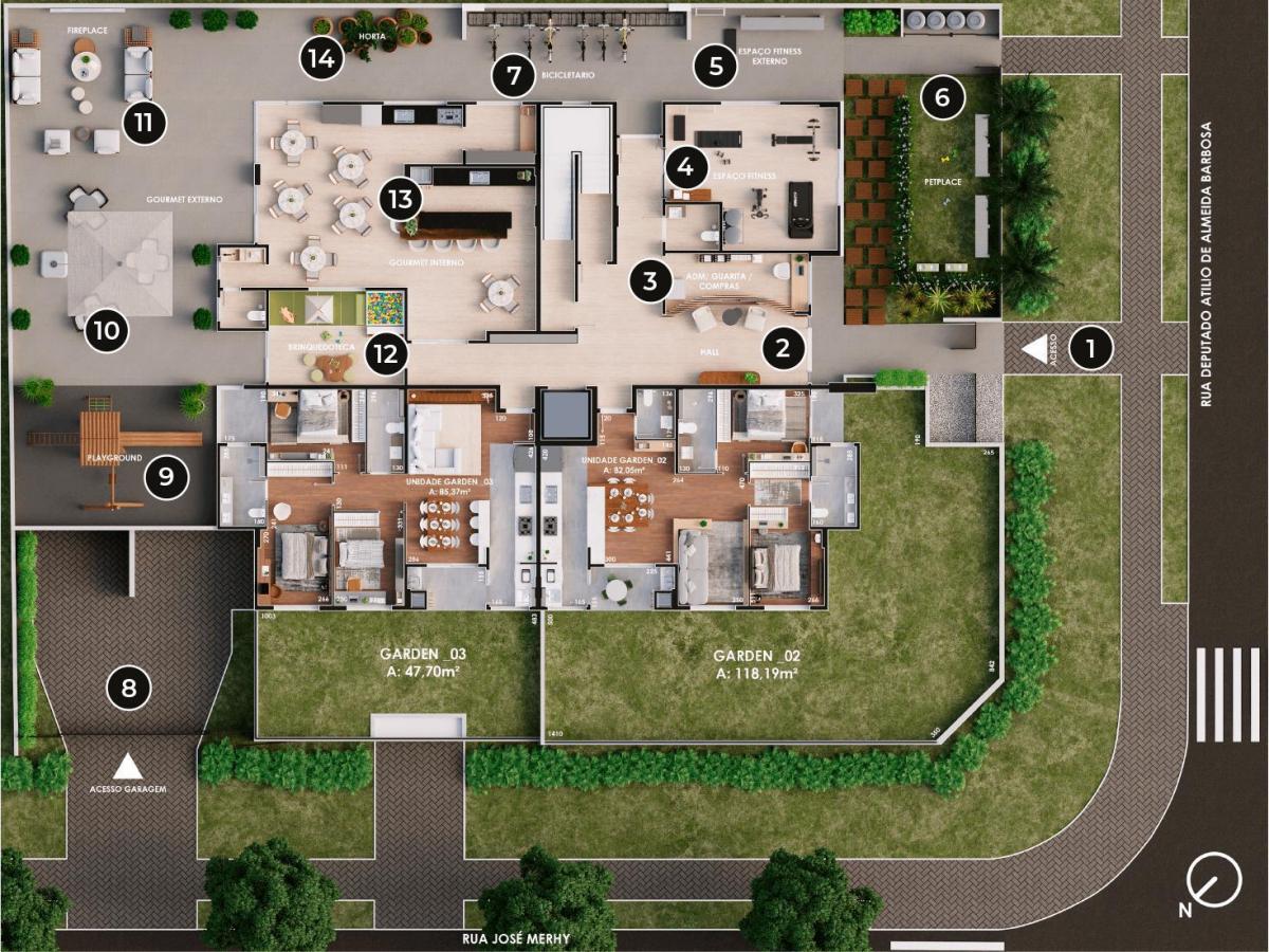Imagem Apartamento com 3 Quartos à Venda, 85 m²em Boa Vista - Curitiba