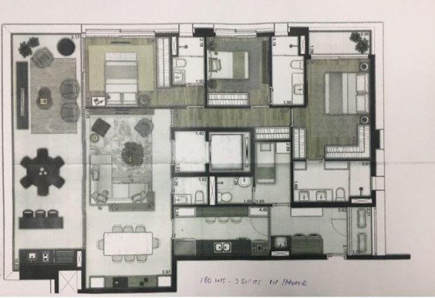 Imagem Apartamento com 3 Quartos à Venda, 186 m² em Ibirapuera - São Paulo