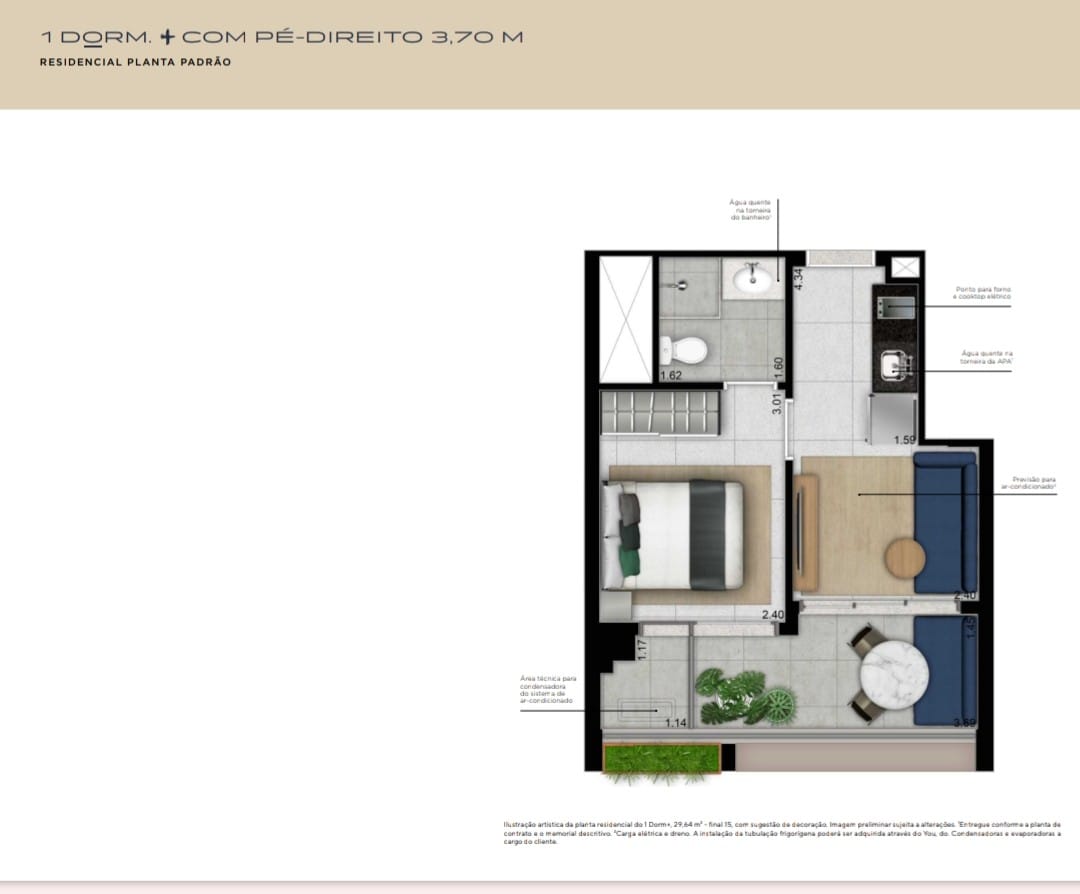Imagem Apartamento com 1 Quarto à Venda, 29 m²em VILA MADALENA - São Paulo