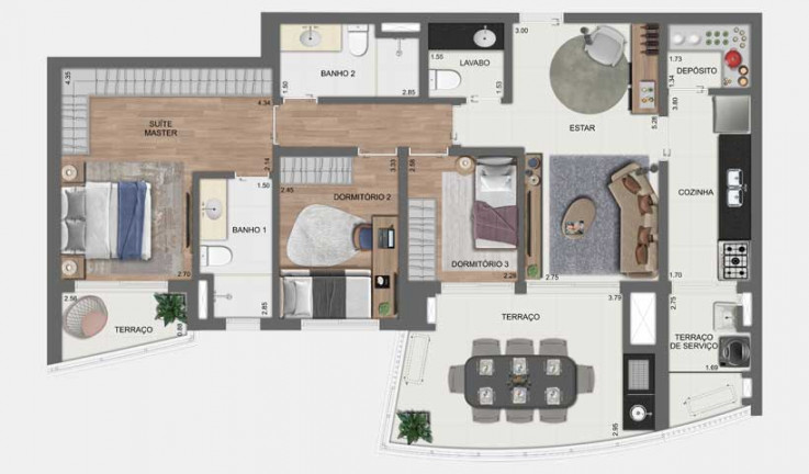Imagem Apartamento com 3 Quartos à Venda, 107 m² em Jardim das Acácias - São Paulo Imagem Apartamento com 3 Quartos à Venda, 107 m² em Jardim das Acácias - São Paulo