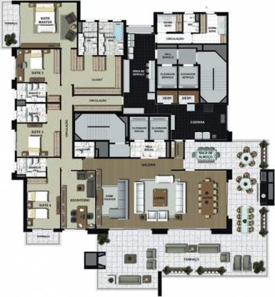 Imagem Apartamento com 5 Quartos à Venda ou Temporada, 540 m²em Paraíso - São Paulo