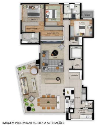 Apartamento com 3 Quartos à Venda, 195 m² em Sumarezinho - São Paulo