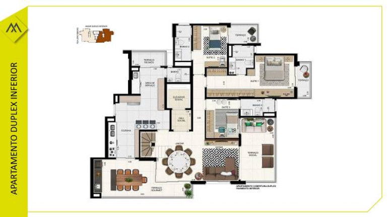 Imagem Apartamento com 3 Quartos à Venda, 161 m² em Campestre - Santo André