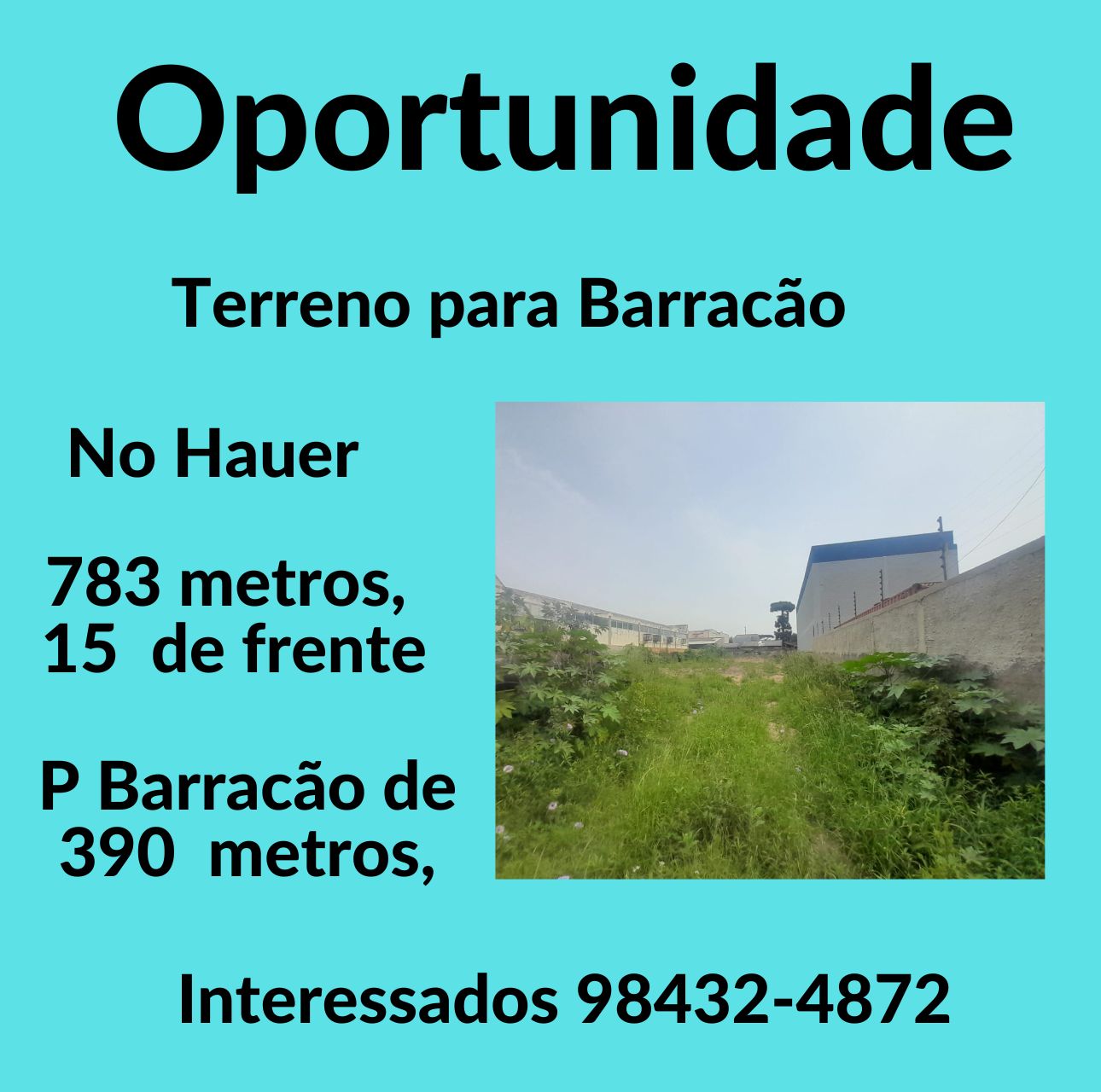 Terreno à Venda, 783 m²em Hauer - Curitiba