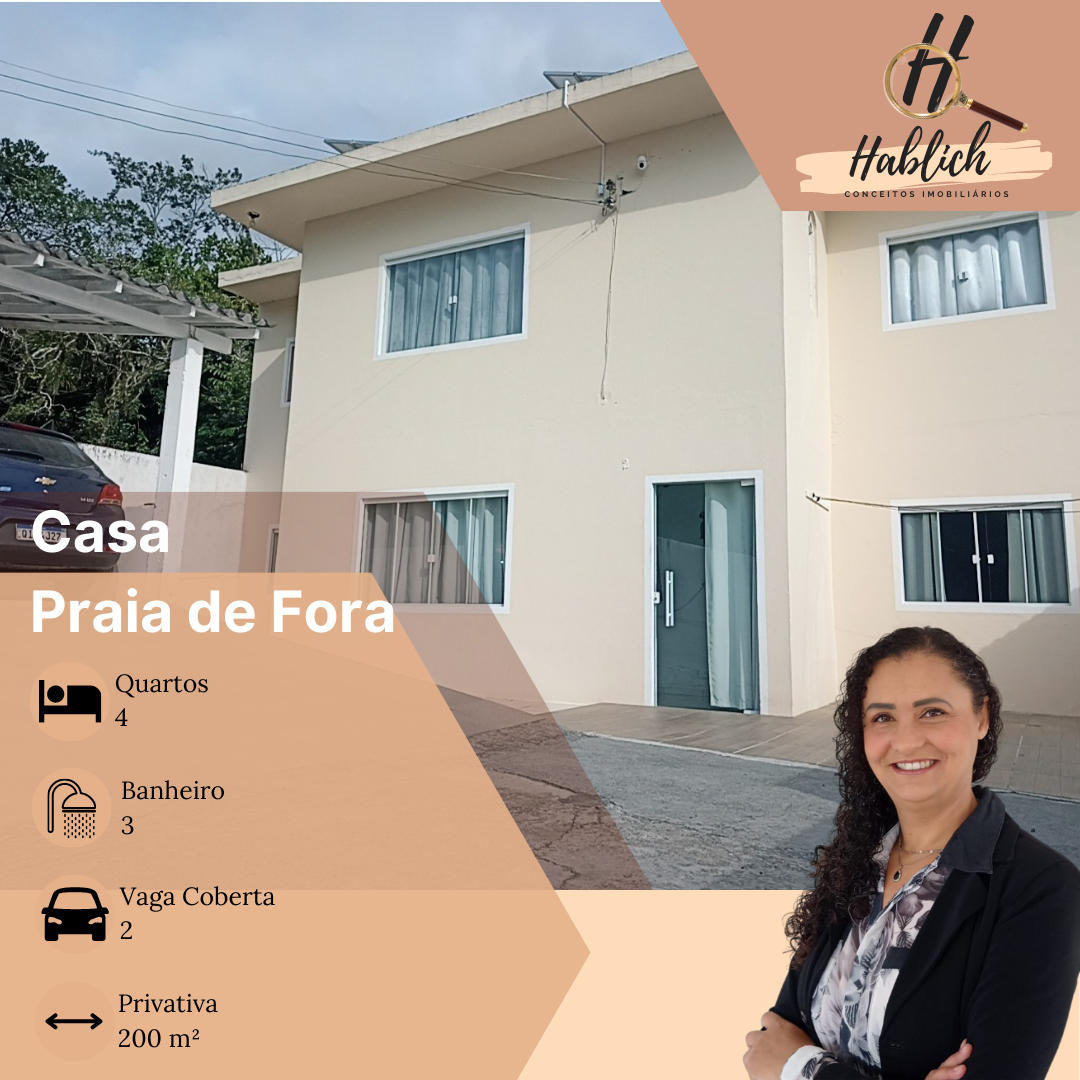 Casa com 4 Quartos à Venda, 200 m²em Praia de Fora - Palhoça