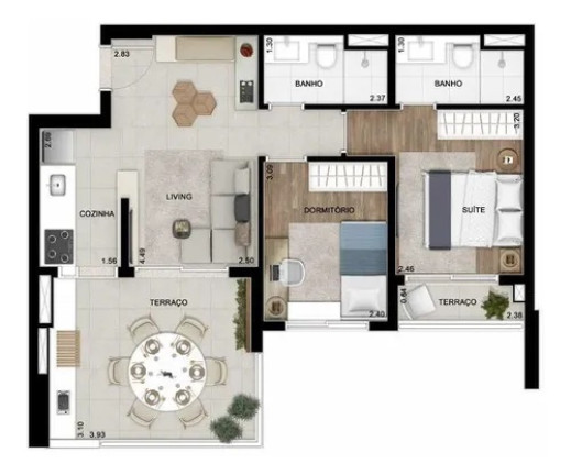 Imagem Apartamento com 2 Quartos à Venda, 65 m² em Tatuapé - São Paulo