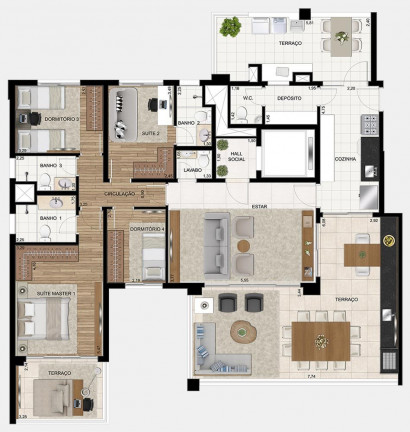 Imagem Apartamento com 3 Quartos à Venda, 172 m² em Indianópolis - São Paulo