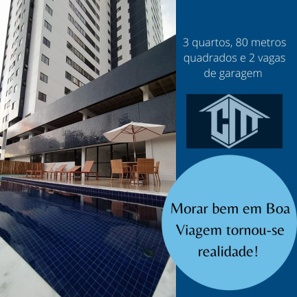 Apartamento com 3 Quartos à Venda, 80 m² em Boa Viagem - Recife