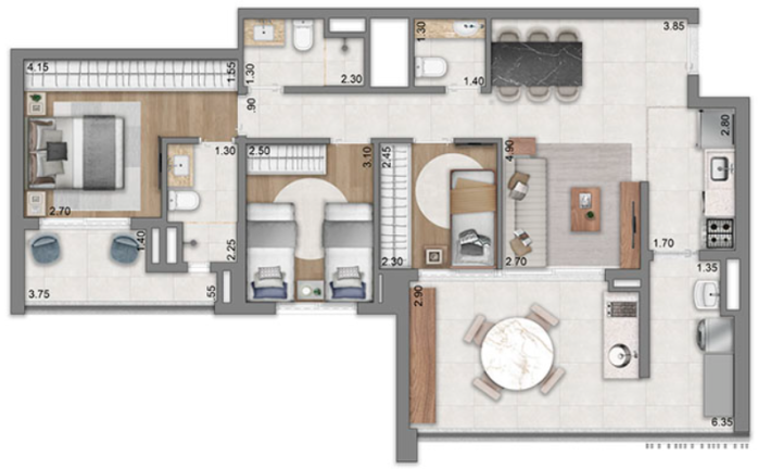 Imagem Apartamento com 3 Quartos à Venda, 94 m² em Jardim das Acácias - São Paulo Imagem Apartamento com 3 Quartos à Venda, 94 m² em Jardim das Acácias - São Paulo