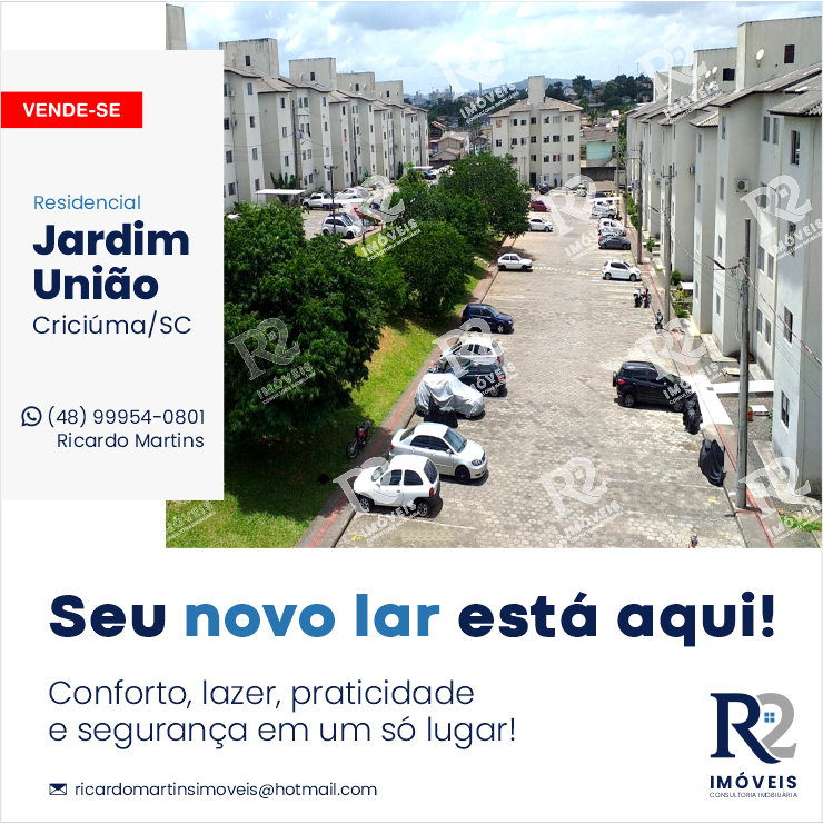 Imagem Apartamento com 2 Quartos à Venda, 46 m² em Mina União - Criciúma Imagem Apartamento com 2 Quartos à Venda, 46 m² em Mina União - Criciúma