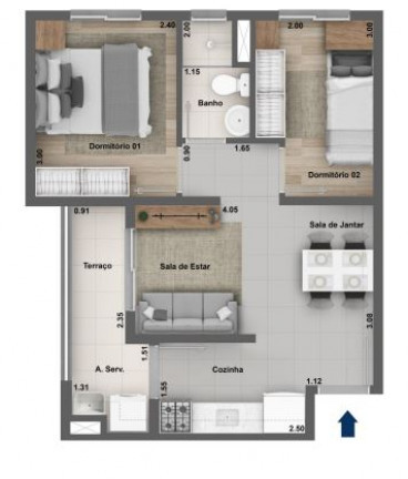 Imagem Apartamento com 2 Quartos à Venda,  em Canindé - São Paulo
