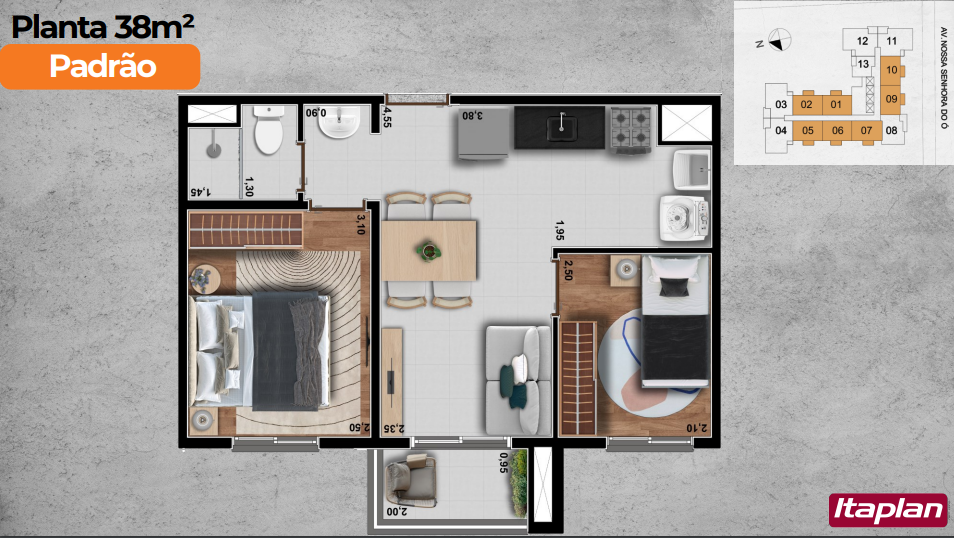 Imagem Apartamento com 2 Quartos à Venda, 38 m²em Freguesia do Ó - São Paulo