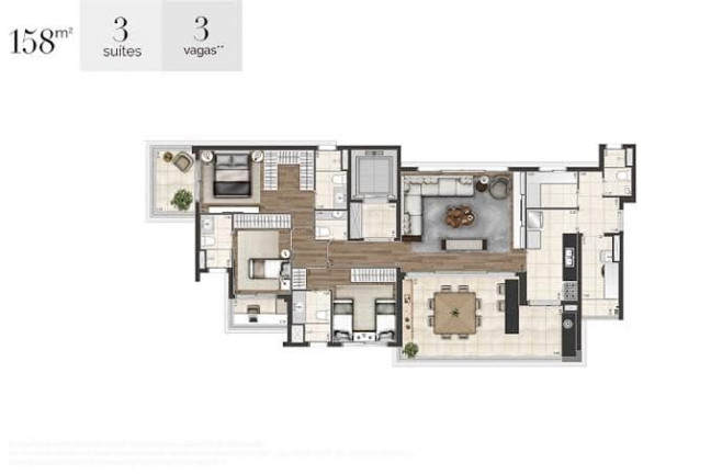 Imagem Apartamento com 3 Quartos à Venda, 158 m² em Indianópolis - São Paulo