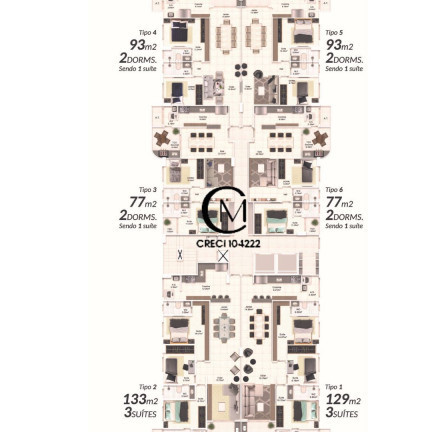 Imagem Apartamento com 2 Quartos à Venda,  em Guilhermina - Praia Grande
