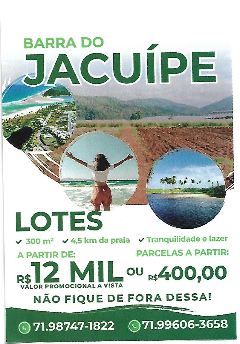 Terreno à Venda, 300 m²em Barra do Jacuípe - Camaçari
