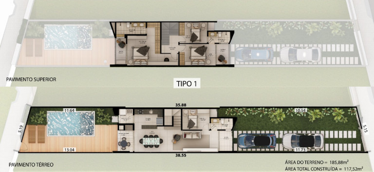 Imagem Casa com 3 Quartos à Venda, 119 m² em Coité - Eusébio Imagem Casa com 3 Quartos à Venda, 119 m² em Coité - Eusébio