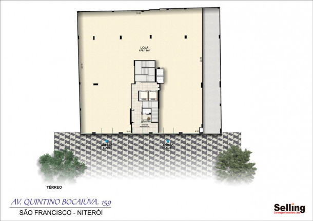 Imagem Loja para Alugar, 480 m² em São Francisco - Niterói